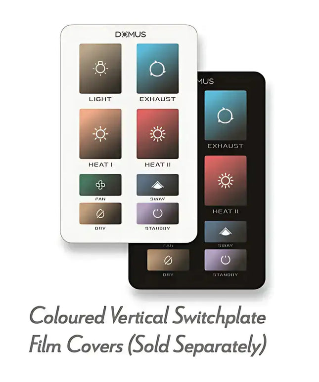 Domus Infinity White 6-In-1 Premium PTC Bathroom Heater - FANS