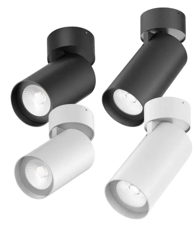 Domus PISTOL-15/25-TRIO - 15W/25W LED Tri-Colour Dimmable Adjustable Surface Mount Downlight-DOWNLIGHTS-Domus Lighting