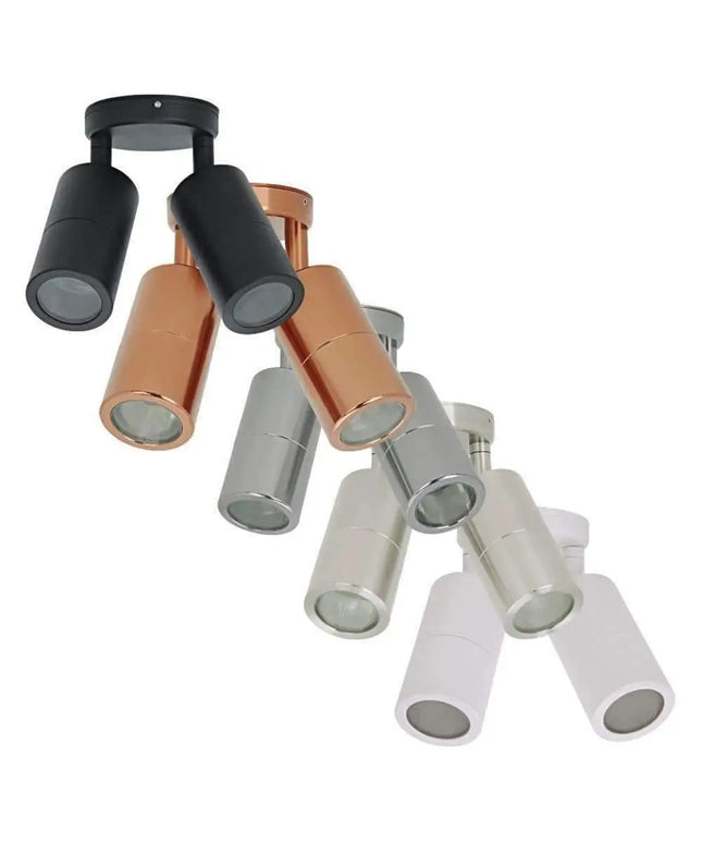 Domus SHADOW-2-ADJ - 2x6W GU10 Exterior Adjustable LED Spotlight IP65-OUTDOOR-Domus