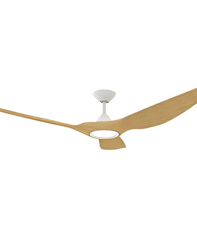 Domus Strike 48’’ DC Ceiling Fan with Remote Control + CCT LED Light - White Oak - Appliances > Fans > Ceiling Fans