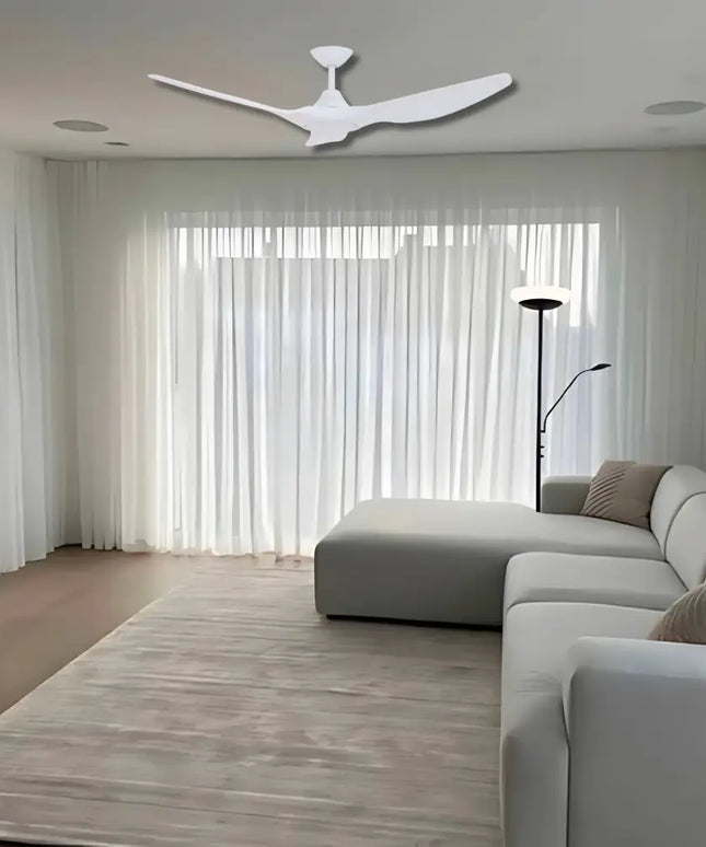 Domus Strike 48’’ DC Ceiling Fan with Remote Control | White - Appliances > Fans > Ceiling Fans