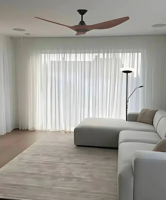 Domus Strike 48’’ DC Ceiling Fan with Remote Control | Black Walnut - Appliances > Fans > Ceiling Fans