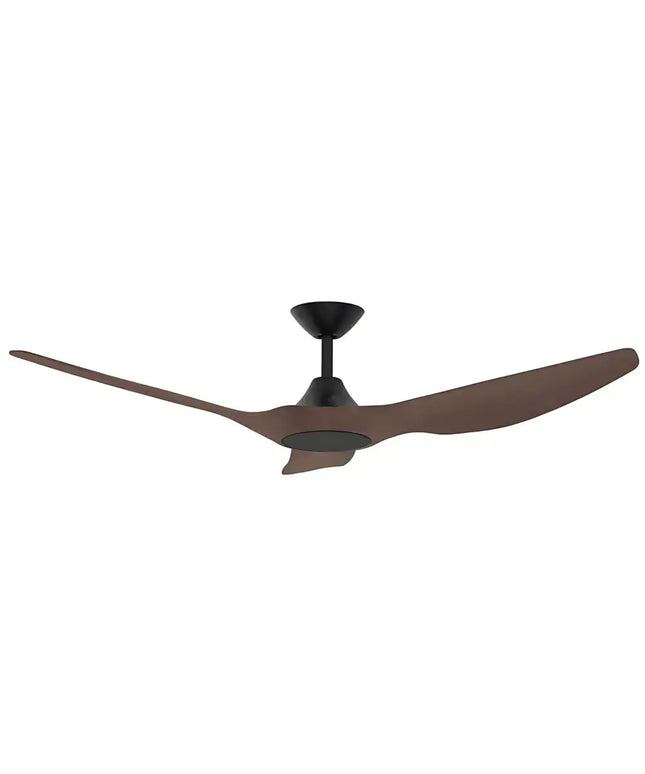 Domus Strike 60" black walnut ceiling fan