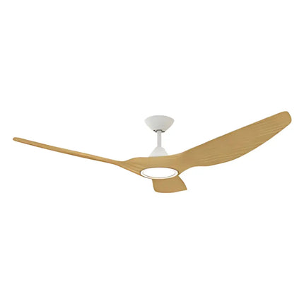Domus Strike 60’’ DC Ceiling Fan with Remote Control + CCT LED Light - White Oak - Appliances > Fans > Ceiling Fans
