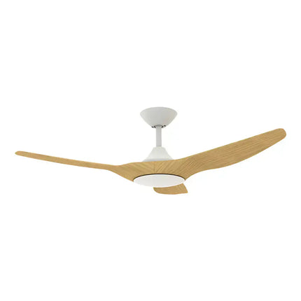 Domus Strike 48’’ DC Ceiling Fan with Remote Control | White Oak - Appliances > Fans > Ceiling Fans