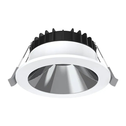 Domus Swap Deep 8W White Chrome TRIO LED Downlight - 90mm cut out - Home & Garden > Lighting > Ceiling Lights