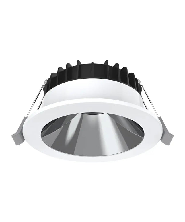 Domus Swap Deep 8W White Chrome TRIO LED Downlight - 90mm cut out - Home & Garden > Lighting > Ceiling Lights