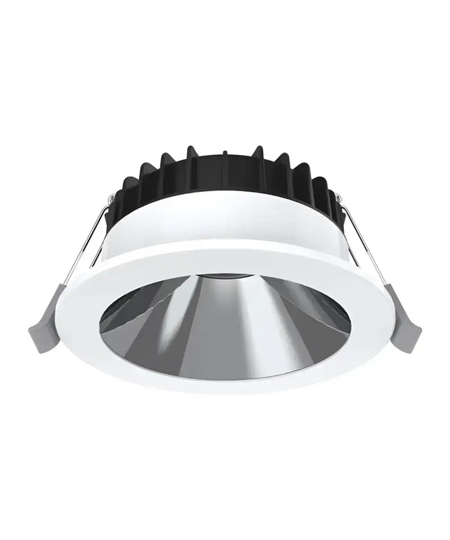 Domus Swap Deep 8W White Chrome TRIO LED Downlight - 90mm cut out - Home & Garden > Lighting > Ceiling Lights
