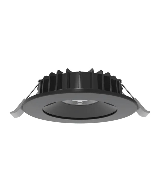 Domus Swap Sleek 8W Black TRIO LED Downlight - 90mm cut out - Home & Garden > Lighting > Ceiling Lights