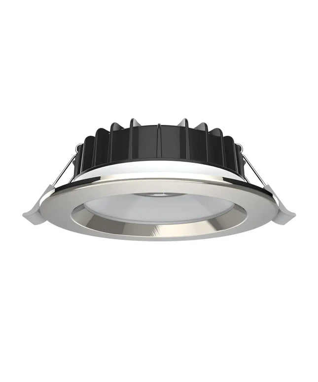 Domus Swap Step 8W Satin Chrome TRIO LED Downlight - 90mm cut out - Home & Garden > Lighting > Ceiling Lights