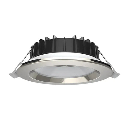 Domus Swap Step 8W Satin Chrome TRIO LED Downlight - 90mm cut out - Home & Garden > Lighting > Ceiling Lights