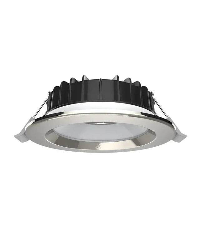 Domus Swap Step 8W Satin Chrome TRIO LED Downlight - 90mm cut out - Home & Garden > Lighting > Ceiling Lights