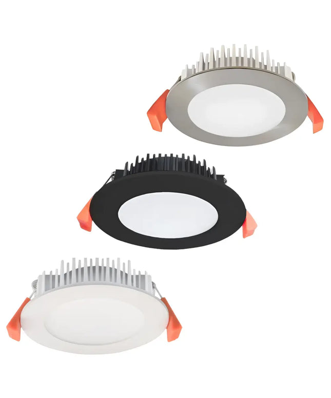Domus Tek Tri-Colour Dimmable LED Downlight 13W for kitchen and bathroom lighting