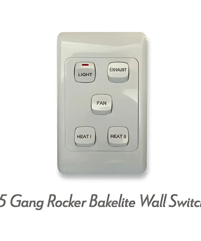 Domus Tropix Black 4-In-1 PTC Bathroom Heater - FANS