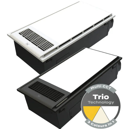 Domus Tropix Black 4-In-1 PTC Bathroom Heater - FANS