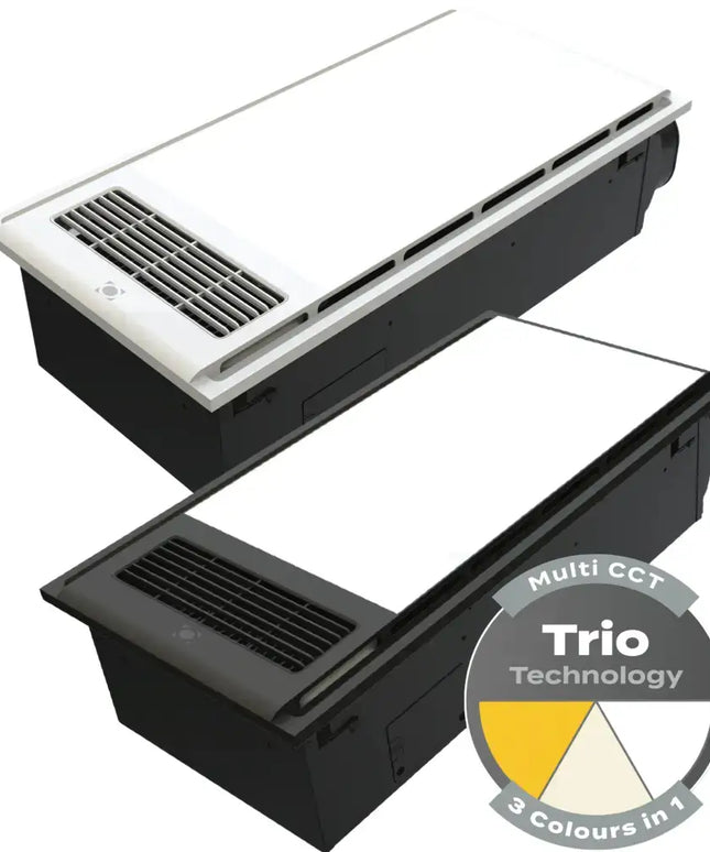 Domus Tropix Black 4-In-1 PTC Bathroom Heater - FANS