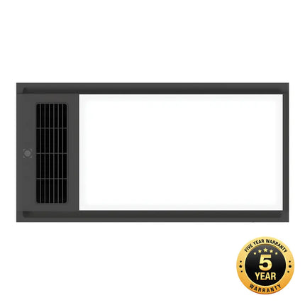 Domus Tropix Black 4-In-1 PTC Bathroom Heater - FANS