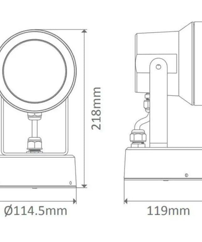 Domus VISION-12 - 12W Exterior LED Spotlight IP54-OUTDOOR-Domus