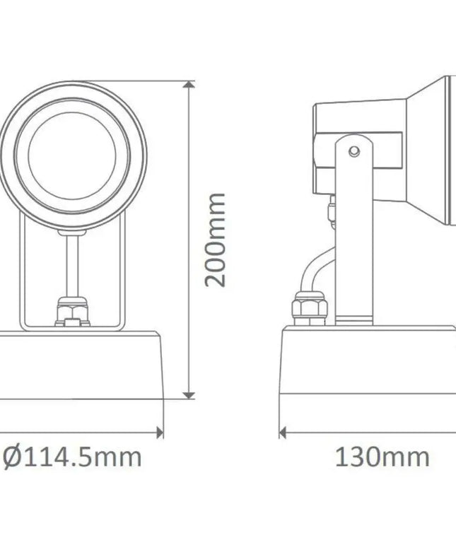 Domus VISION-9 - 9W Exterior LED Spotlight IP54-OUTDOOR-Domus