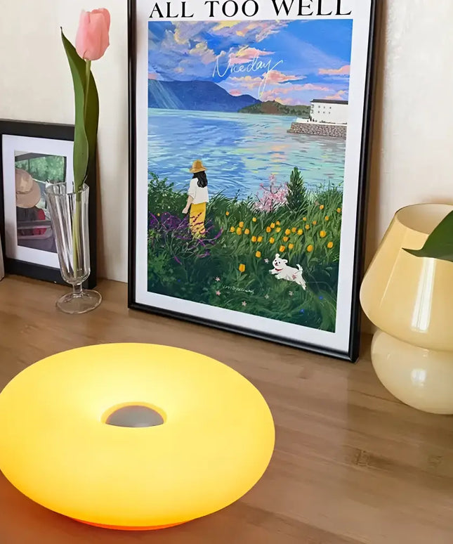 Donut Table Lamp with USB Plug for Ambient Lighting