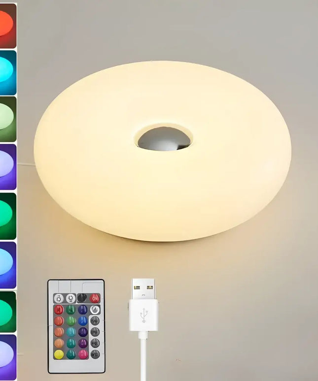 Donut Table Lamp with USB Plug for Ambient Lighting