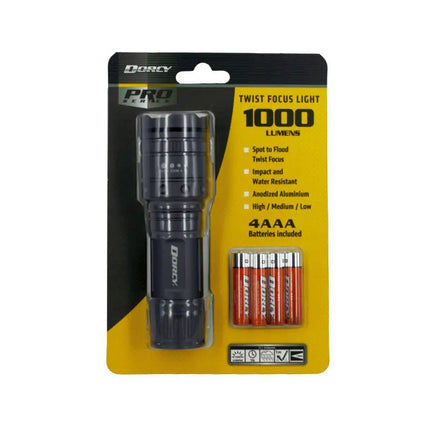 DORCY 1000 Lumen Twist Torch - Home & Garden > Lighting > Night Lights & Ambient Lighting