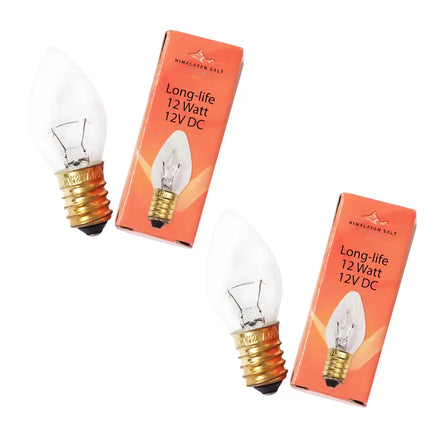 12V 12W E14 clear light bulb replacement for Himalayan salt lamps.