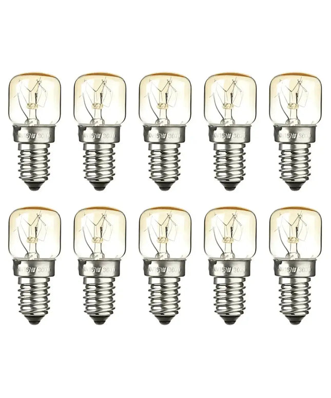 E14 Himalayan Salt Lamp Replacement Bulbs – 15W 240V | 10-Pack - Home & Garden > Lighting
