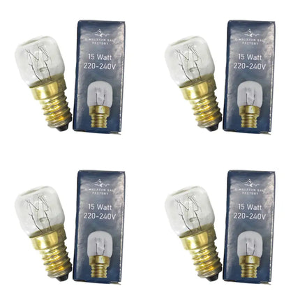 E14 15W Himalayan salt lamp replacement bulbs in a convenient 4-pack.