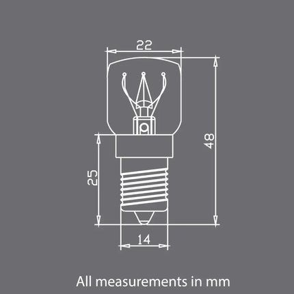 Energy-efficient E14 clear replacement bulbs for Himalayan salt lamps.
