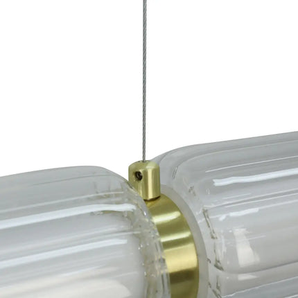 Elara Brass 3000K Dimmable Linear LED Pendant