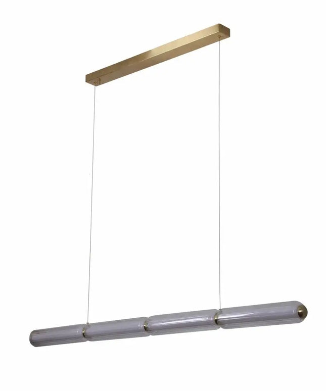 Elara Brass 3000K Dimmable Linear LED Pendant