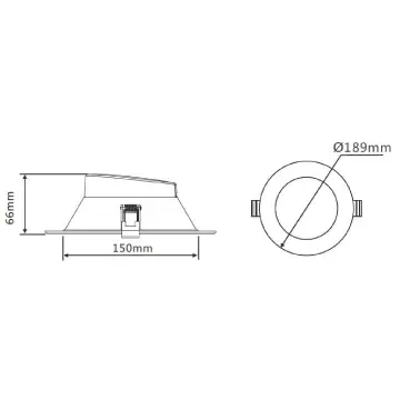 3A Lighting DL2050 20W Tri-Colour Dimmable Downlight 150mm cut out 3A, LED Downlight, 3a-lighting-dl2050-20w-tri-colour-dimmable-downlight-150mm-cut-out