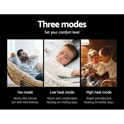 Electric Ceramic Tower Heater 2400W - Appliances > Heaters