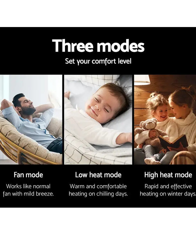 Electric Ceramic Tower Heater 2400W - Appliances > Heaters