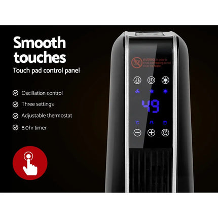 Electric Ceramic Tower Heater 2400W - Appliances > Heaters