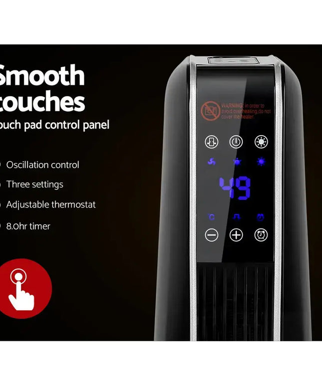 Electric Ceramic Tower Heater 2400W - Appliances > Heaters