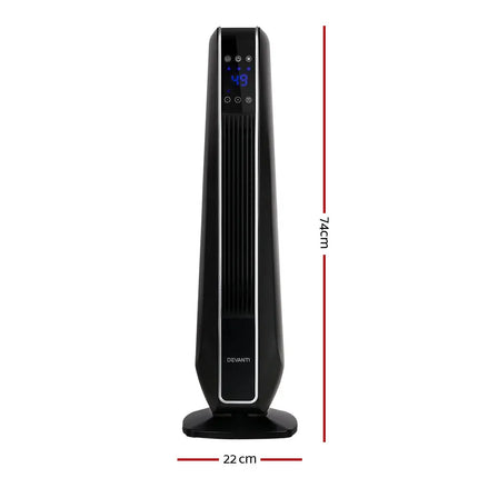 Electric Ceramic Tower Heater 2400W - Appliances > Heaters