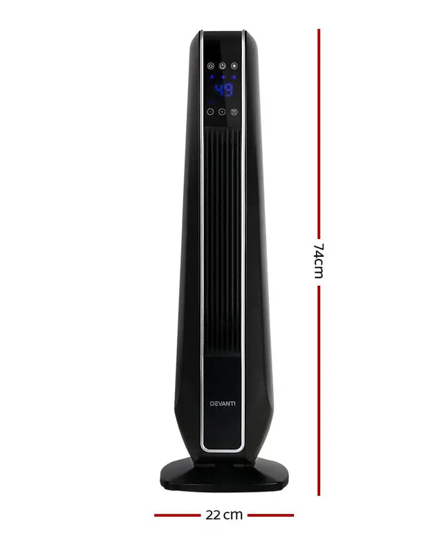 Electric Ceramic Tower Heater 2400W - Appliances > Heaters