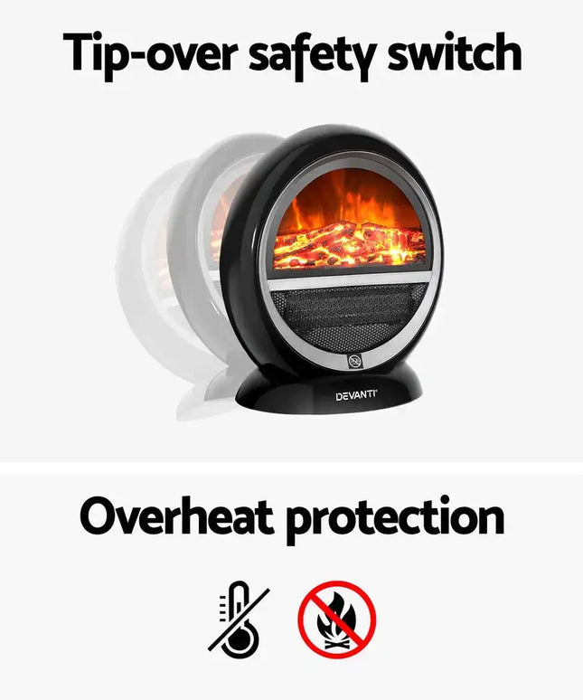 Electric Fireplace Fire Heaters 1500W - Appliances > Heaters