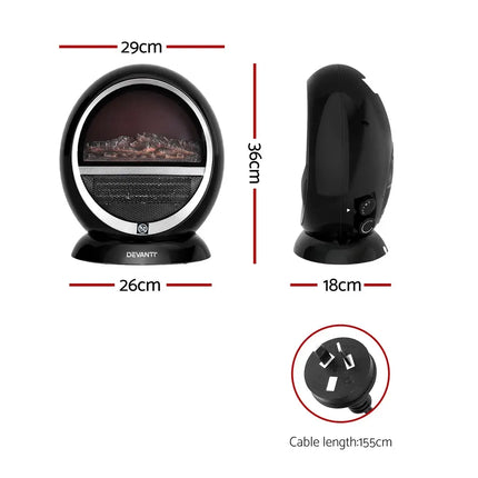 Electric Fireplace Fire Heaters 1500W - Appliances > Heaters