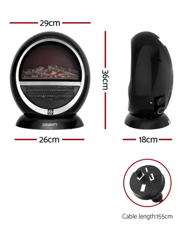 Electric Fireplace Fire Heaters 1500W - Appliances > Heaters