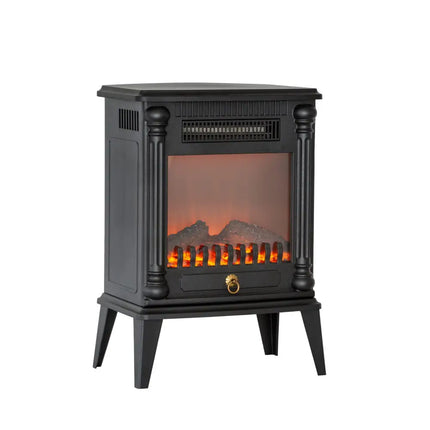Electric Log Fireplace Heater with Overheat Protection - Appliances > Heaters