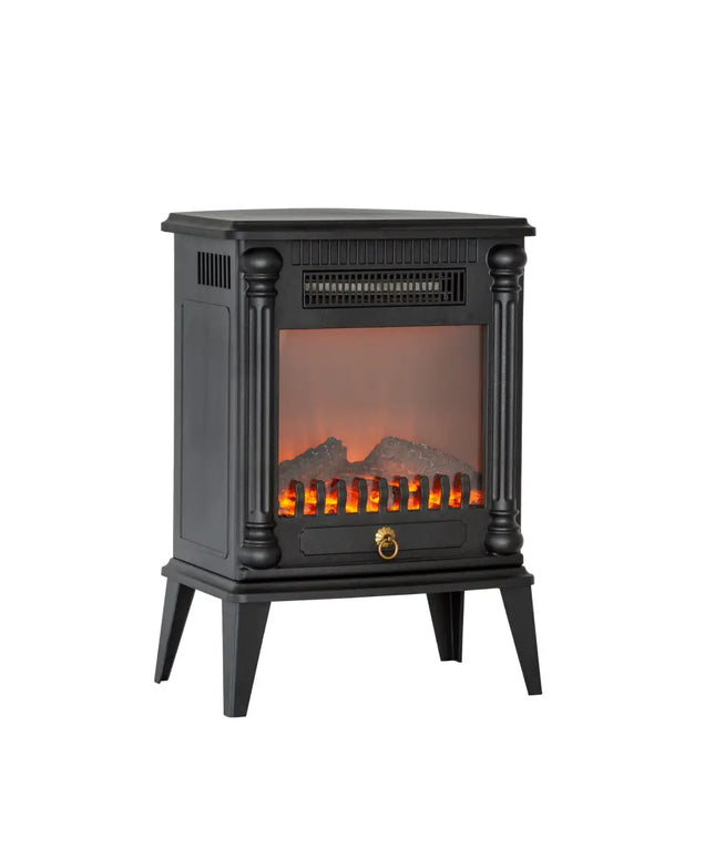 Electric Log Fireplace Heater with Overheat Protection - Appliances > Heaters