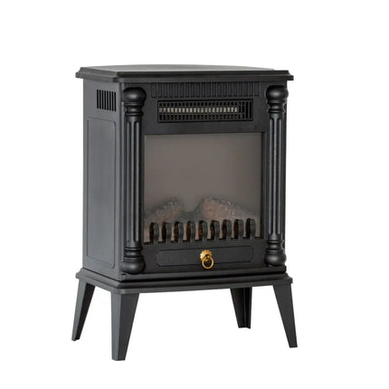 Electric Log Fireplace Heater with Overheat Protection - Appliances > Heaters
