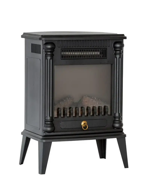 Electric Log Fireplace Heater with Overheat Protection - Appliances > Heaters
