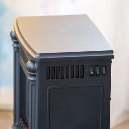 Electric Log Fireplace Heater with Overheat Protection - Appliances > Heaters