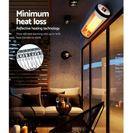 Electric Strip Heater Radiant Heaters 1500W - Appliances > Heaters