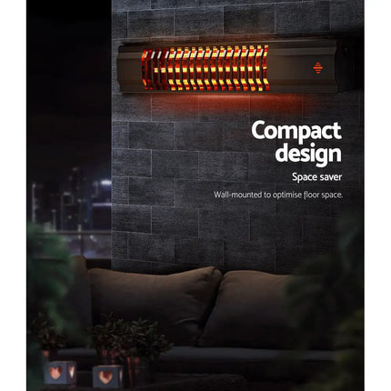 Electric Strip Heater Radiant Heaters 2000W - Appliances > Heaters