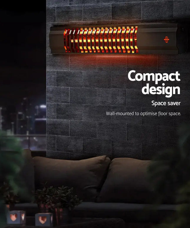 Electric Strip Heater Radiant Heaters 2000W - Appliances > Heaters